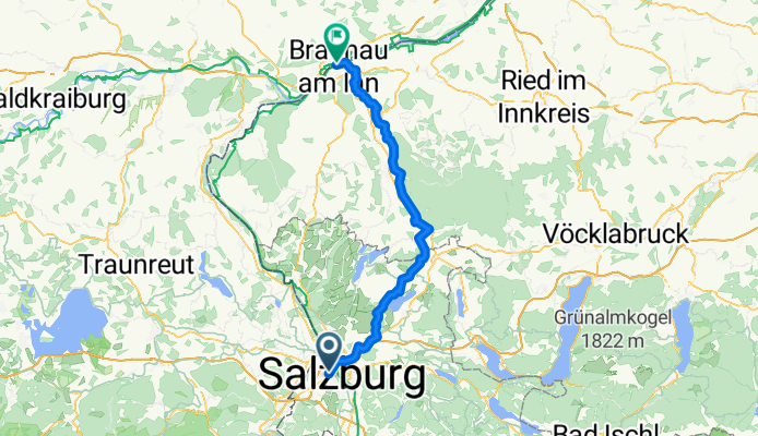 Von Salzburg bis Braunau am Inn