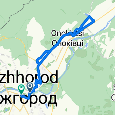 Шумна вулиця, Ужгород to Шандора Петефі площа, Ужгород