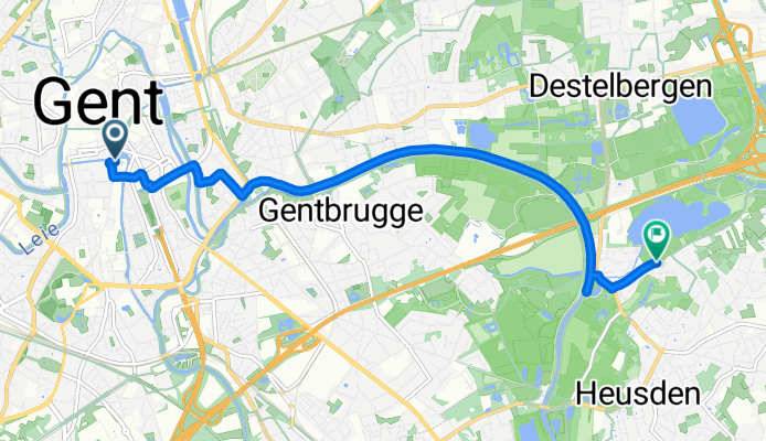 Miriam Makebaplein, Ghent to Blauwesteenstraat, Destelbergen