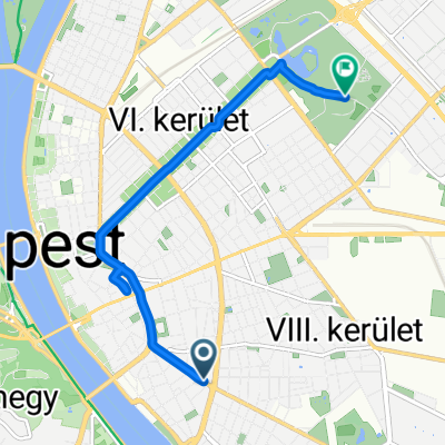 District VIII, Budapest to Mária út M01-Máriacel-Budapest-Csíksomlyó, Budapest