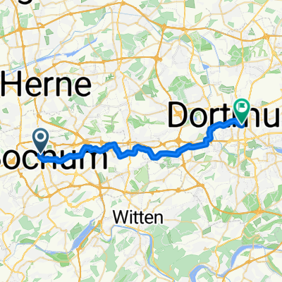 Route nach Dortmund
