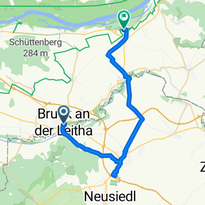 Bruck an der Leitha nach Petronell