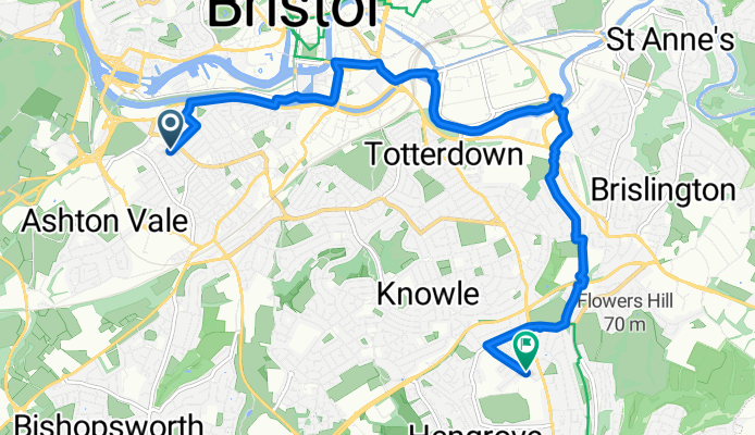 Carrington Road, Bristol to Petherton Road, Bristol