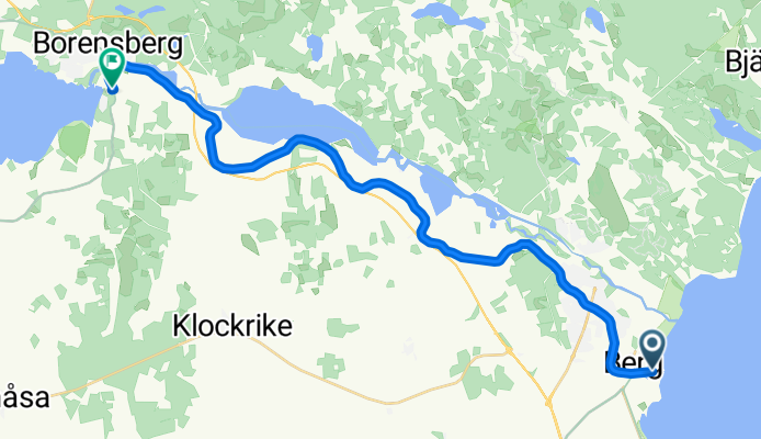 Spantvägen, Vreta Kloster nach Strandbadens campingområde, Borensberg
