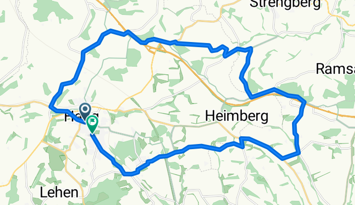 Route in Haag