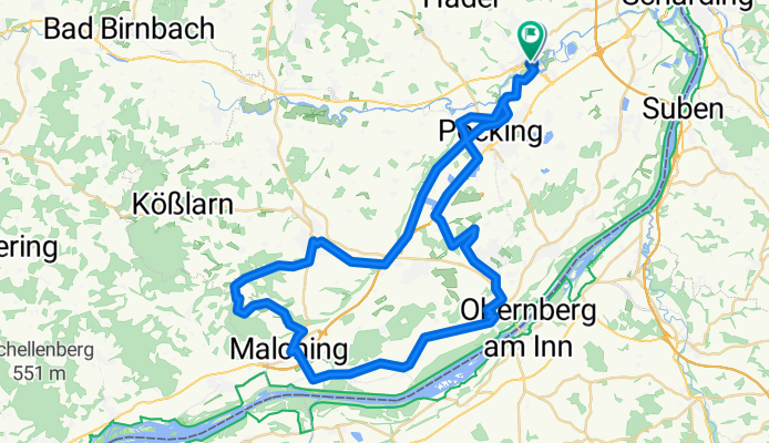 Weidenweg nach Halmstein