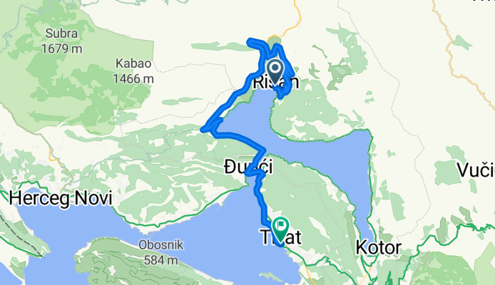 Obala Nikole Đurkovića, Risan to Šetalište Kapetana Iva Vizina, Tivat