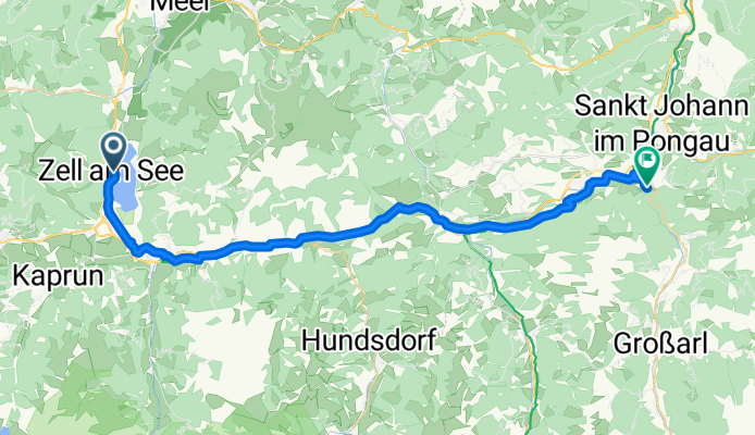 From Zell am See to Saint Johann im Pongau