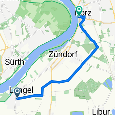 Sandbergstraße, Köln nach Friedrich-Ebert-Platz, Köln