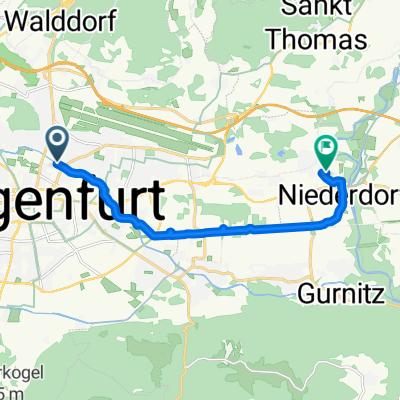 Morogasse, Klagenfurt am Wörthersee nach Hochstuhlweg, Klagenfurt am Wörthersee