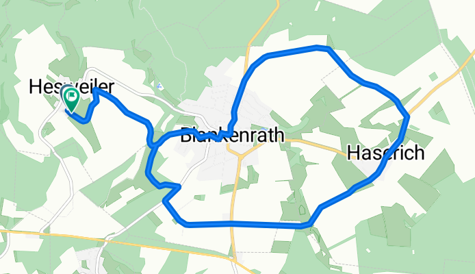 Route nach Hauptstraße, Hesweiler