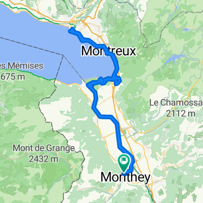 Route de Collombey, Monthey à Route de Collombey, Monthey