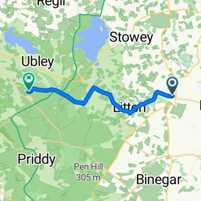 Pitway Lane, Bristol to Nordrach Lane, Bristol