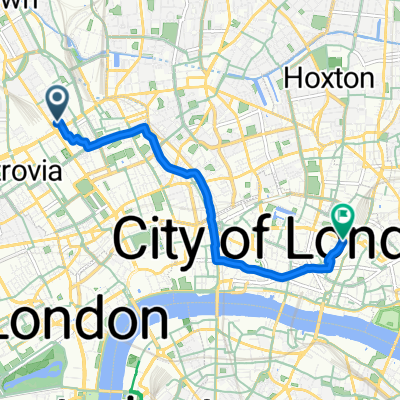 Euston Road to Liverpool Street