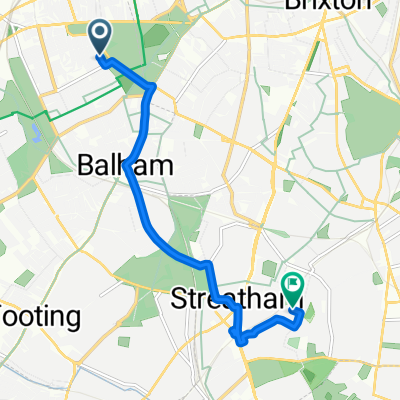 Culmstock Road, London to Sunnyhill Road, London