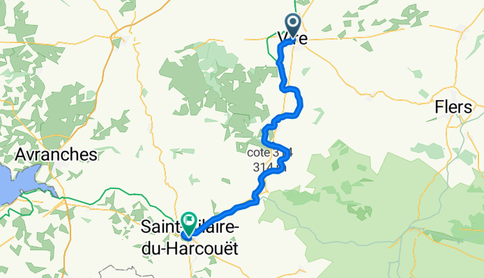 Von Vire-Normandie bis Saint-Hilaire-du-Harcouët