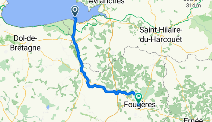 Von Le Mont-Saint-Michel bis Fougères