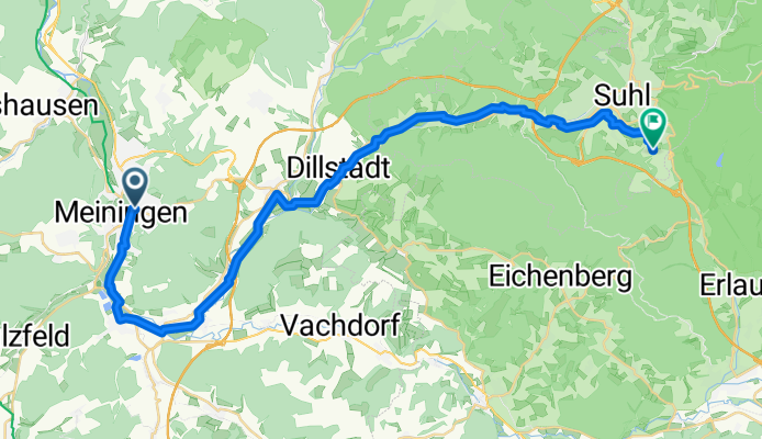 An den Röthen, Meiningen nach Neuer Friedberg, Suhl