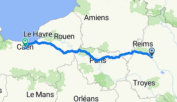 Von Châlons-en-Champagne bis Caen