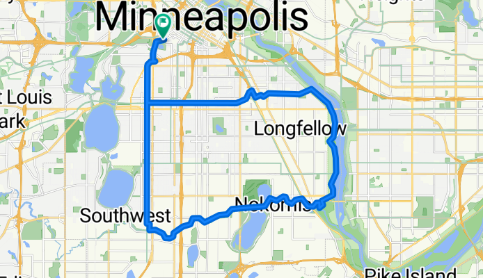 Loring Park, Minneapolis to Yale Pl, Minneapolis