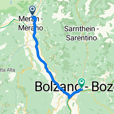 Aichweg, Tirol nach Bahnhofsplatz, Bozen