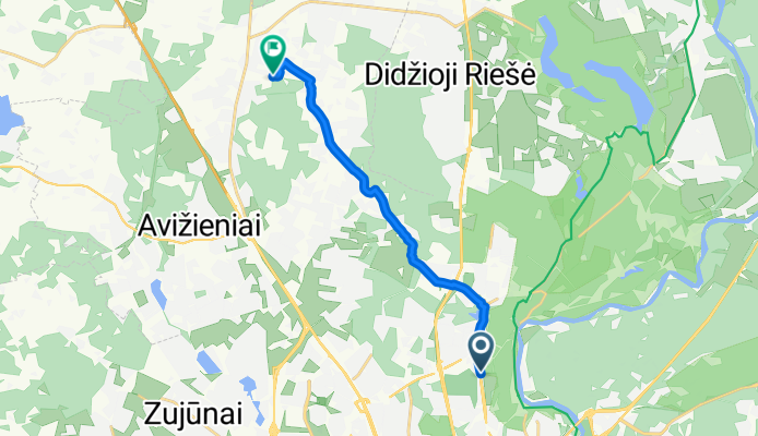 Kalvarijų gatvė 267A to Meškėnų gatvė 21H
