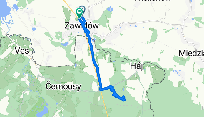 Adama Mickiewicza, Zawidów do Adama Mickiewicza, Zawidów