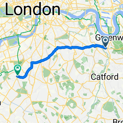 Blackheath Road, London to Balham Grove, London