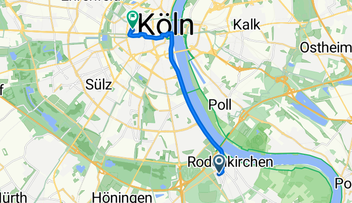 Nemeterstraße, Köln nach Benesisstraße, Köln