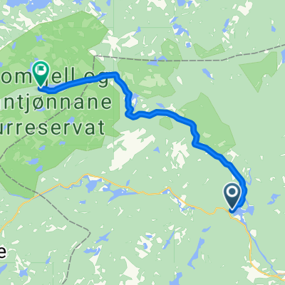 Route nach Solhomfjell