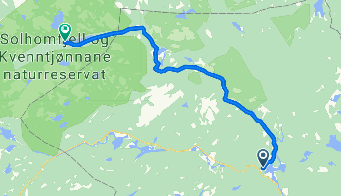 Route nach Solhomfjell