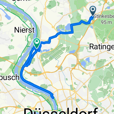 Im Kleinen Feld, Ratingen nach Kittelbachstraße, Düsseldorf