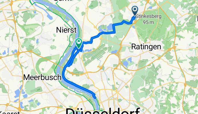 Im Kleinen Feld, Ratingen nach Kittelbachstraße, Düsseldorf