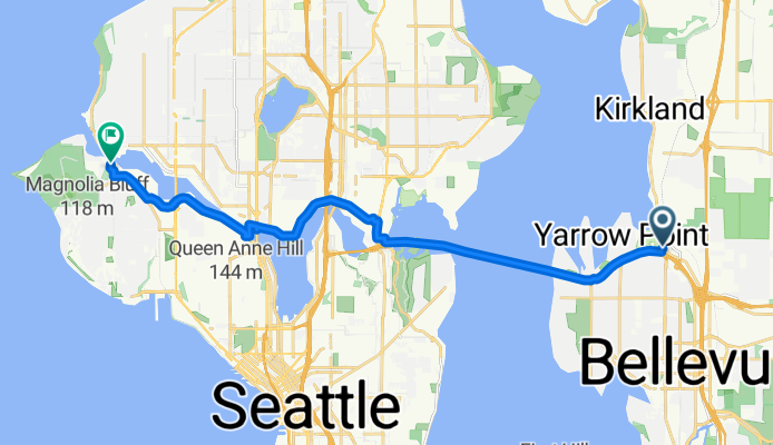Route to Commodore Park