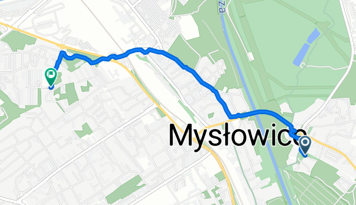 Modrzejów, Sosnowiec do Katowicka, Mysłowice