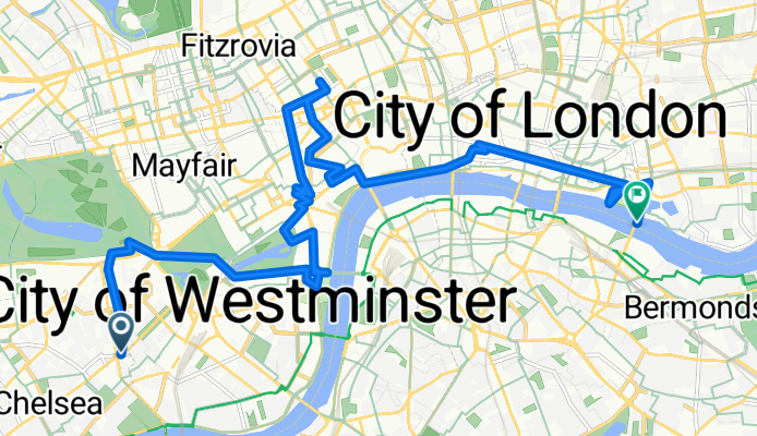 Entspannte Route