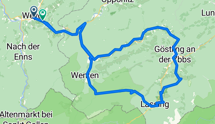 Marktplatz nach Hollensteiner Straße