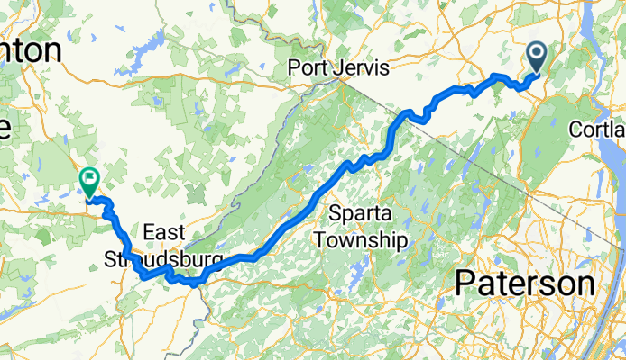 Route to Pocono Summit