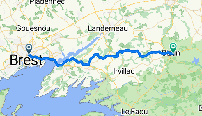 From Brest to Sizun pour dej, day 1