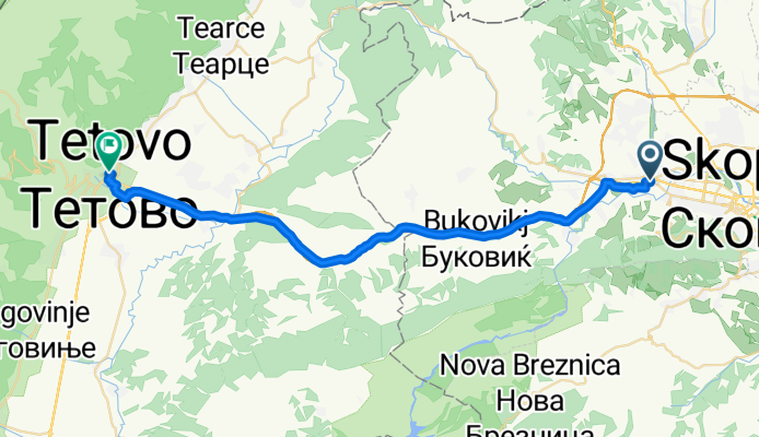From Skopje to Tetovo