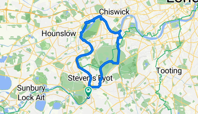 Anglers Reach, Surbiton to Grove Road, Surbiton