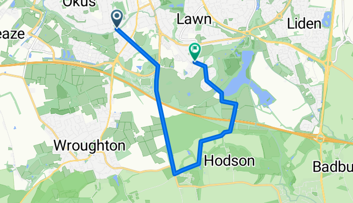 Route in Swindon