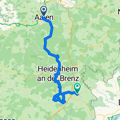 Aalen nach HDH weiter Giengen