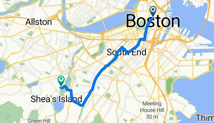 Route to Brookline