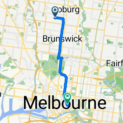 Shaftsbury St, Coburg to Bourke St, Melbourne