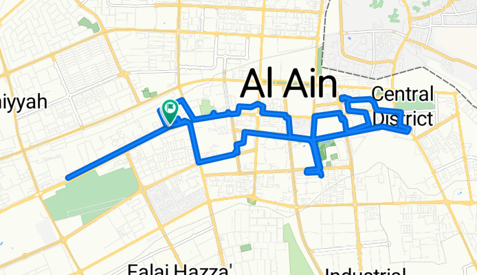 Al Ghawwas Street, Al Ain to Al Ghawwas Street, Al Ain