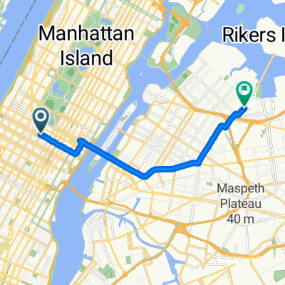 W 54th St, New York nach Hazen St, New York