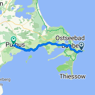 HövtstraĂe, Göhren nach Markt, Putbus