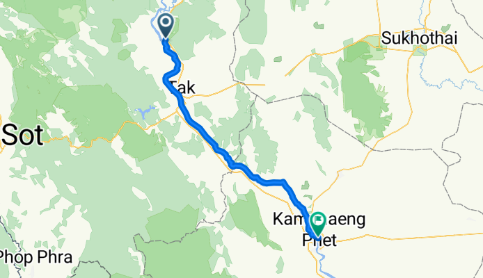 From Amphoe Ban Tak to Kamphaeng Phet