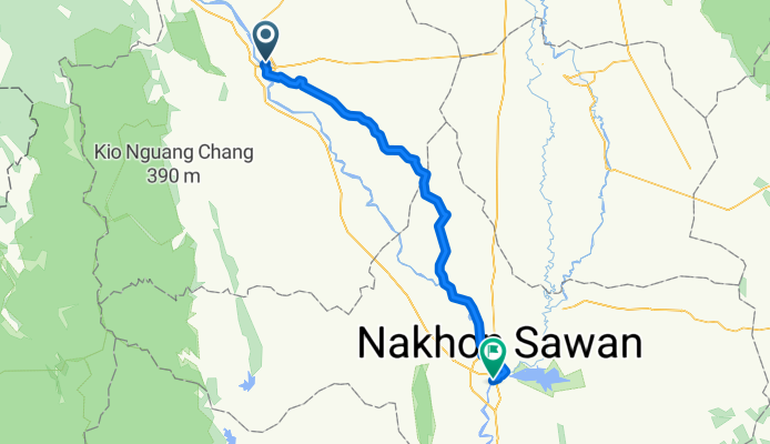 From Amphoe Mueang Kamphaeng Phet to Nakhon Sawan